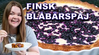 Finsk blåbärspaj Mustikkapiirakka [upl. by Nired]