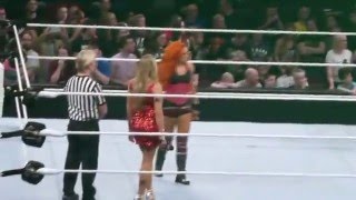 RAW 09112015  Becky Lynch amp Paige Entrance [upl. by Edris]