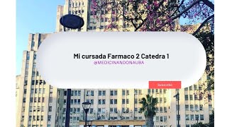 Mi experiencia con Farmaco2 catedra 1 UBA [upl. by Sugna]