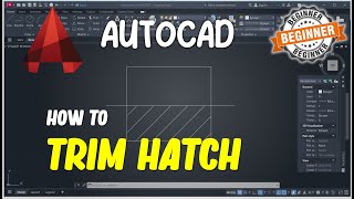 AutoCAD How To Trim Hatch [upl. by Yekcaj]