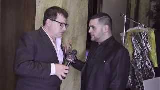 Michael Costello backstage at Art Hearts Fashion  Taglyan in LA CA [upl. by Borer]