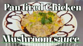 Chicken Scallopini   Italian Chicken recipe  pan fride Chicken  Mushroom sauce  easy chicken [upl. by Tnert]