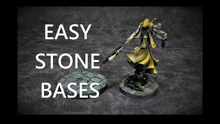 Easy Stone Miniature Bases With Plasticard [upl. by Skell]