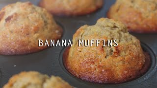 BEST Banana Muffins Recipe [upl. by Zorina]