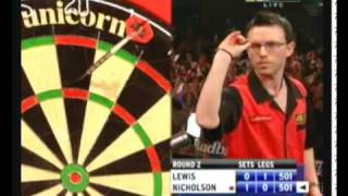 Adrian Lewis vs Paul Nicholson  Part 3  2009 PDC World Championships 1st Round [upl. by Lirbij]