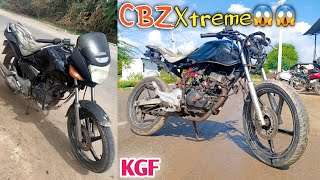 CBZ XTREME BIKE MODIFIED  KGF Bike Look  Single Shocker  2014 2020 Model  YK Rider [upl. by Ennaed]