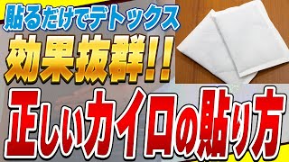 【重要】カイロを●●に貼るだけで基礎代謝が上がる正しいカイロの貼り方【体温を上げる方法】 [upl. by Oecam933]