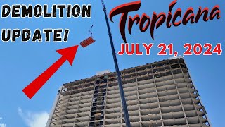 Vegas History Gone  TROPICANA DEMOLITION Gets Closer to Completion [upl. by Clo51]