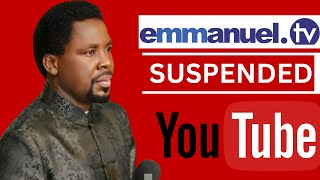 Again 🔴 TB Joshua Emmanuel TV Suspended On YouTube [upl. by Nylidam]