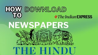 100 pdf  The Hindu or Indian Express Newspaper Download Telegram channel [upl. by Glantz]