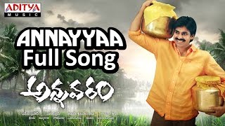 Annayyaa Full Song AnnavaramPawan KalyanPawan KalyanRamana Gogula Hits  Aditya Music [upl. by Thornton]