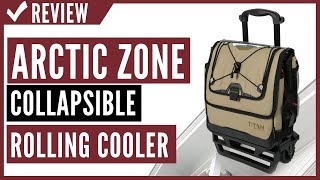 Arctic Zone Titan Deep Freeze 60 Can Collapsible Rolling Cooler Review [upl. by Butte]