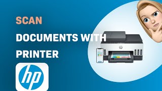 How to Scan Documents with the HP Smart Tank 7305 Printer [upl. by Nnairrek]