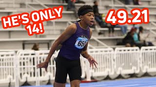 Amazing 49s 400m By A 14YearOld [upl. by Aowda]