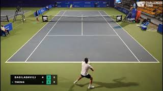 Nikoloz Basilashvili vs ChunHsin Tseng 曾俊欣  Chennai Open 2024 [upl. by Ynatsyd784]