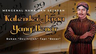 Nama Dan Sejarah 12 Bulan Dalam Kalender Jawa  Belajar Jawa [upl. by Stamata]