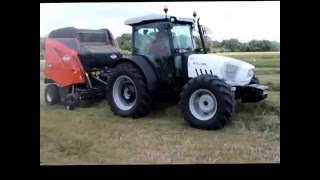 Tractor LAMBORGHINI con Equipos para conservación de forraje KUHN  SATURNIA COSTA RICA [upl. by Florence]