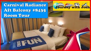 Carnival Radiance Victory  Aft Balcony Cabin Tour 8435 [upl. by Lovmilla]