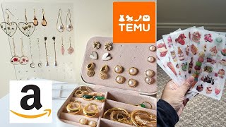 TEMU AND AMAZON JEWELERY AND CRAFTPLANNER SUPPLY HAUL NOT SPONSORED [upl. by Carla]