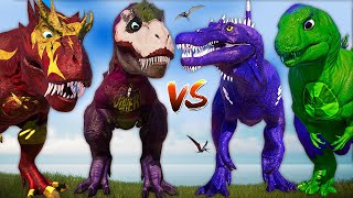 DRAX MALUSAURUS vs NOVA VREX amp Giganotosaurus IREX TREX Dinosaurs Fight Jurassic World Evolution [upl. by Ylrebmek]