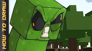 CREEPER  How to Draw Epic Minequest [upl. by Floris]