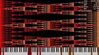 MIDI Sierpinski  Sierpinski Mirror Merged  2388 Million [upl. by Heilner416]