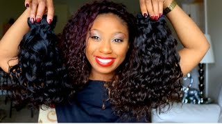 Yummy Hair Extensions Curly Wave unboxing pt1 [upl. by Ecirtac572]