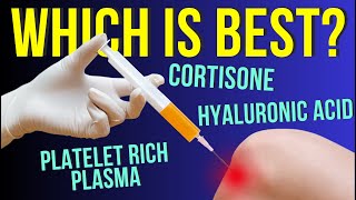 Which Injection Is Best for Arthritis Pain Cortisone Hyaluronic Acid or PRP [upl. by Naharba]