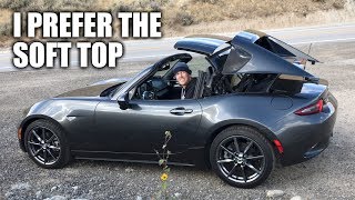 5 Reasons Why I Prefer The Soft Top MX5 Over The RF [upl. by Immanuel383]