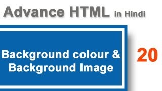 Background colour and background image in HTML in Hindi [upl. by Mont990]