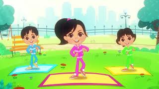 Body Parts Song  Aisha and Friends أغنية أجزاء الجسم والحواس الخمسة تمرينات مع عائشة [upl. by Tjaden]