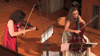 Ravel Duo Mov III Kopatchinskaja Gabetta Live from Gstaad Menuhin Festival Aug 2014 Saanen Churc [upl. by Suiddaht]