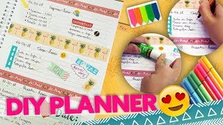 DIY  FAÇA SUA PRÓPRIA AGENDA E PLANNER [upl. by Tneicniv555]