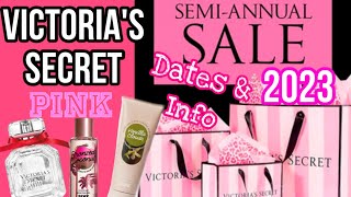 Victorias Secret PINK Semi Annual Sale 2023 Dates  Info Victorias Secret Semi Annual Winter Sale [upl. by Bijan178]