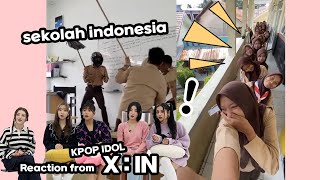 Reaksi Idol Korea Saat Pertama Kali Melihat Sekolah Indonesia  Korean Idol React Indonesian school [upl. by Lotz]