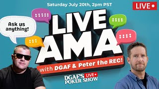 DGAFs Live Poker Show Meet Up PREGAME AMA [upl. by Paulo887]