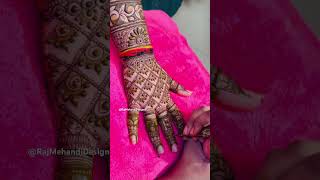 Bridal Mehndi Back Hand Design । Raj Mehndi Designer bridalmehndi mehndidesigns mehndi henna [upl. by Gowrie]