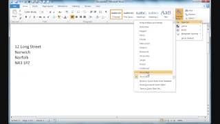 Changing Style Sets in Word [upl. by Aman]