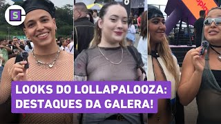 Lollapalooza Looks do público têm peitos livres inspiração em Luísa Sonza e transparências [upl. by Sul]