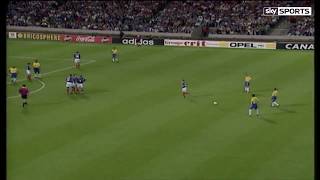 Roberto Carlos Incredible Free Kick France 1997 Sky Sports English Commentary HD [upl. by Cotsen499]