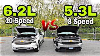 2022 Chevy Silverado 62L VS 53L  How Much Faster Is The 62L And Can It Get Better MPG [upl. by Bushore500]