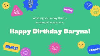 Happy Birthday Daryna [upl. by Adoree]