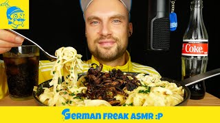 ASMR Eating Cheesy German Spätzle🧀🇩🇪 [upl. by Siugram296]