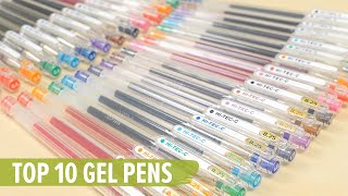 Top 10 Gel Pens [upl. by Aicineohp46]