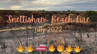 Snettisham Beach Fire  July 2022 [upl. by Aube]