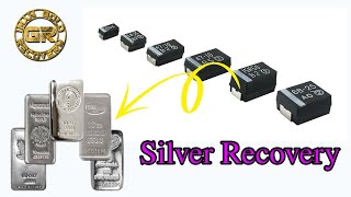 Silver Recovery from Black Tantalum Capacitors  Silver Recovery from electronics [upl. by Ellehcer892]