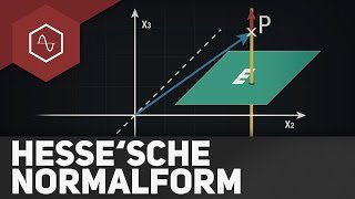 Abstand Punkt  Ebene über HNF Hessesche Normalform [upl. by Ecilahc]