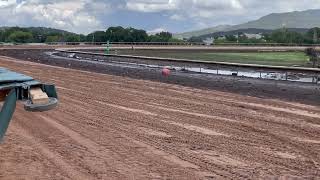 Track view of infield after flood [upl. by Craw]