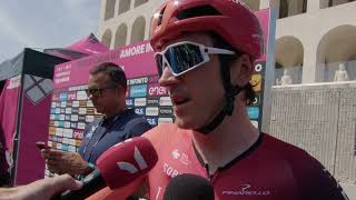 Geraint Thomas  Interview at the start  Stage 21  Giro dItalia 2024 [upl. by Morra]