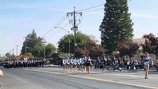 Burton Middle school marching band and color guard at the Merced CCBR 2024 [upl. by Aneehsit845]